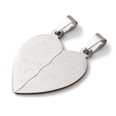 201 Stainless Steel Pendants STAS-Q342-43P-1