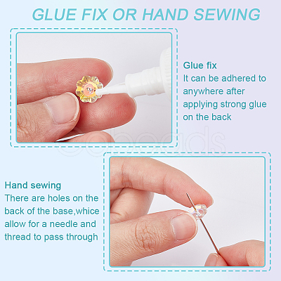 120Pcs 3 Size Glass Beads GLAA-GA0001-55A-1