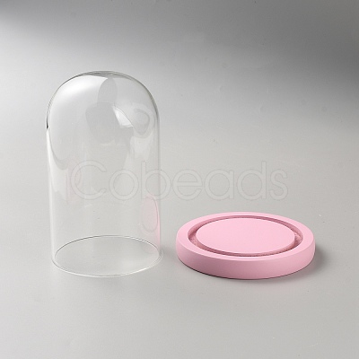Glass Dome Cover DJEW-WH0039-388C-1