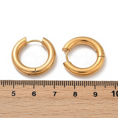 202 Stainless Steel Polishing Hoop Earrings EJEW-M106-02G-02-1-1