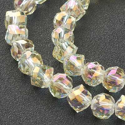 Electroplate Glass Beads Strands GLAA-A001-02B-FR01-1