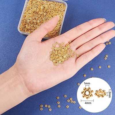 Tibetan Style Alloy Spacer Beads PALLOY-PH0012-75G-1