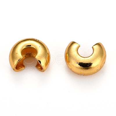 Brass Crimp Bead Covers KK-I681-13B-1
