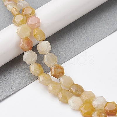 Natural Topaz Jade Beads Strands G-K359-C19-01-1