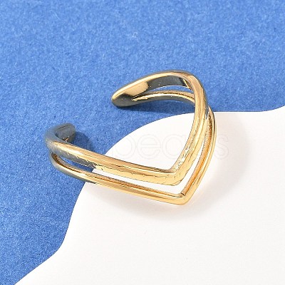 304 Stainless Steel Cuff Open Rings RJEW-Z125-02G-1
