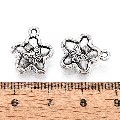 Tibetan Style Alloy Charms TIBE-N013-24AS-1