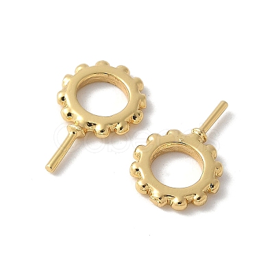 Brass Micro Pave Cubic Zirconia Peg Bails KK-D324-24G-1