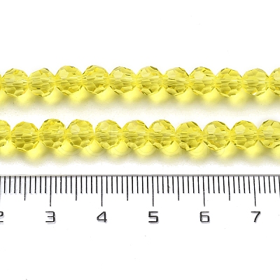Transparent Glass Bead Strands GLAA-G013-6mm-68-1