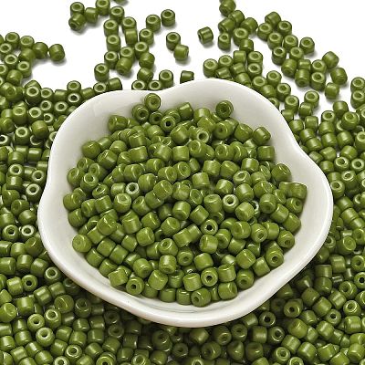Baking Paint Pearlized Glass Seed Beads SEED-C001-04A-09-1
