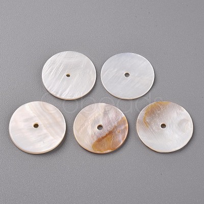 Natural Freshwater Shell Beads SHEL-R144-30B-1