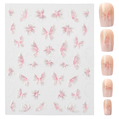 Butterfly Pattern PET Nail Art Stickers MRMJ-WH20017-011C-1
