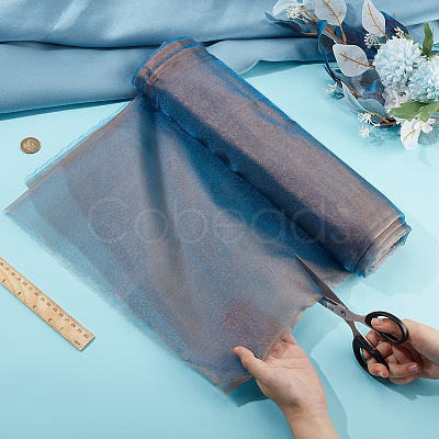 Polyester Organza Fabrics DIY-WH0622-185A-1