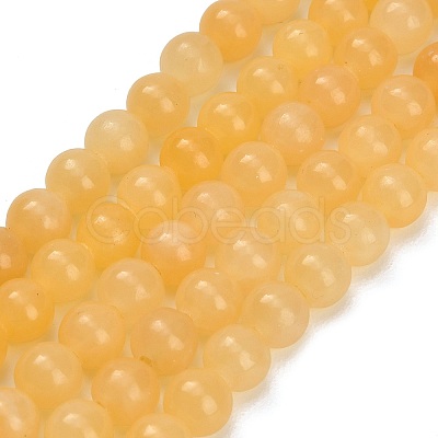 Natural Yellow Calcite Beads Strands GG-CBAA3AB-02-6mm-1