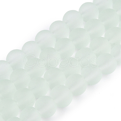 Baking Paint Transparent Glass Bead Strands GLAA-S031-12mm-29-1