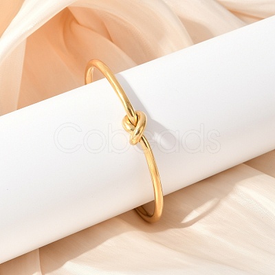 304 Stainless Steel Cuff Bangles for Women BJEW-C088-04G-1