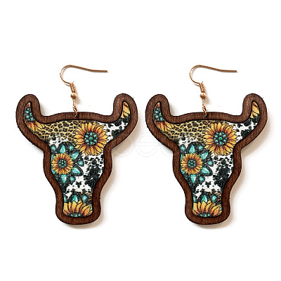Bohemian Style Wood Dangle Earrings FS-WGB2A52-04-1