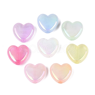 Luminous Opaque UV Plating Acrylic Beads OACR-Q204-20-1