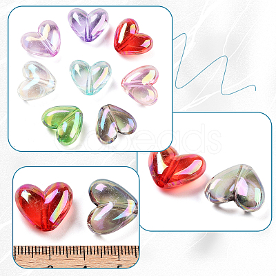 120Pcs Transparent Acrylic Beads OACR-SP0002-23-1
