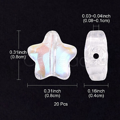 Transparent Glass Beads GLAA-YW0003-11-1