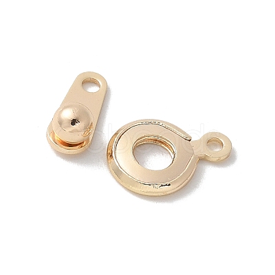Brass Snap Clasps KK-U052-25G-1