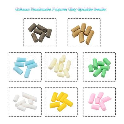 8000Pcs 8 Colors Handmade Polymer Clay Sprinkles CLAY-YW0001-13B-1
