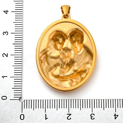 Religion Golden Tone 304 Stainless Steel Pendants LS-STAS-K289-01G-04-1