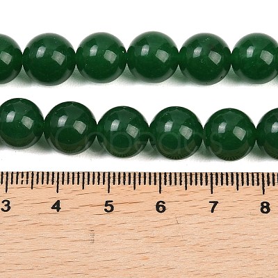 Dyed Natural White Jade Imitation Malaysia Jade Beads Strands G-C270-B01-10mm-01-1