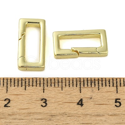 Brass Spring Gate Rings KK-B089-11G-1