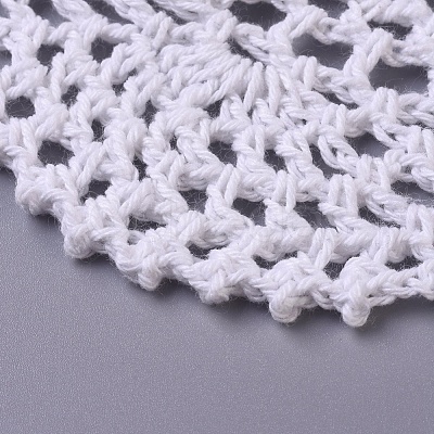 Woven Crochet Coasters Table Mats DIY-WH0157-18-1