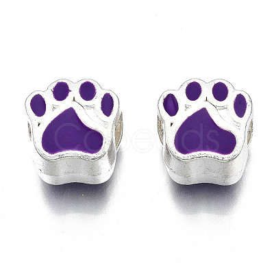Alloy Enamel European Beads LS-MPDL-T005-003C-RS-1