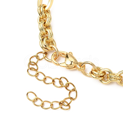Cat Eye Charm Bracelets BJEW-JB12420-01-1