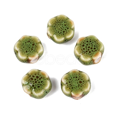 Vintage Handmade Porcelain Beads PORC-N013-25-13-1