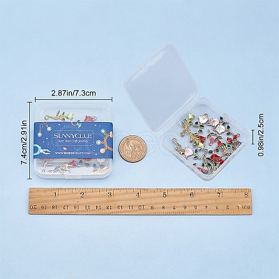 Alloy Enamel Pendants PALLOY-SC0002-76-1