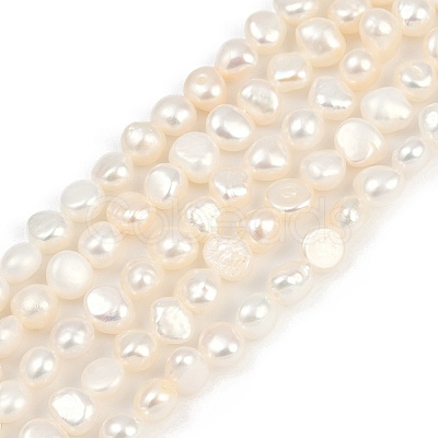 Natural Cultured Freshwater Pearl Beads Strands PEAR-P064-19G-08A-1