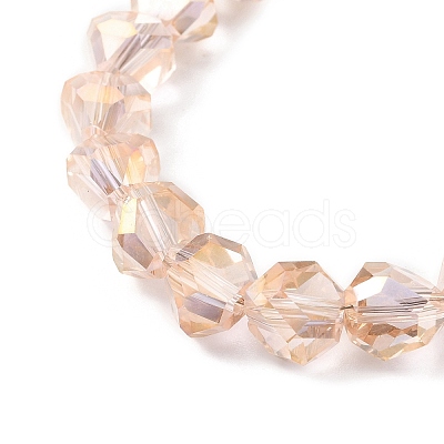 Transparent Electroplate Glass Beads Strands EGLA-I017-04-AB02-1