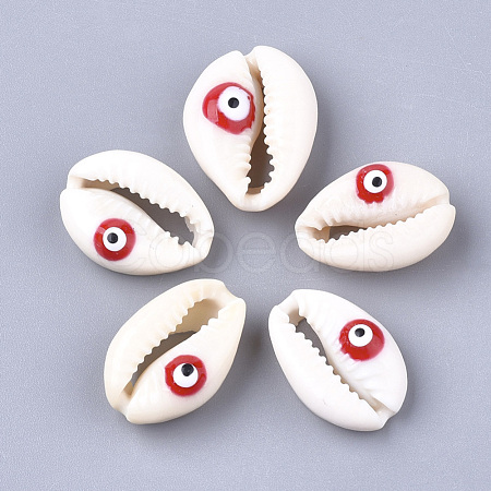 Natural Cowrie Shell Beads X-SHEL-S274-41-1