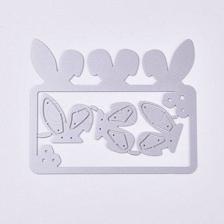 Bunny Carbon Steel Cutting Dies Stencils DIY-E020-02-1