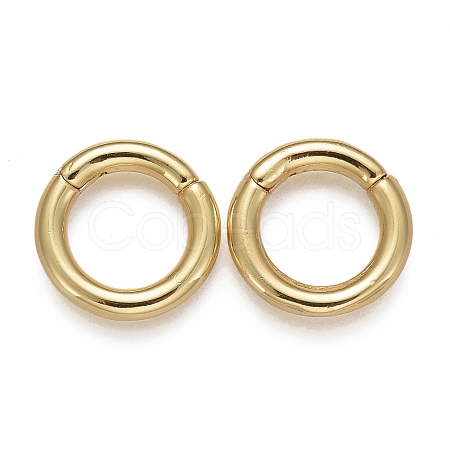 Brass Twister Clasps X-KK-F821-01A-G-1