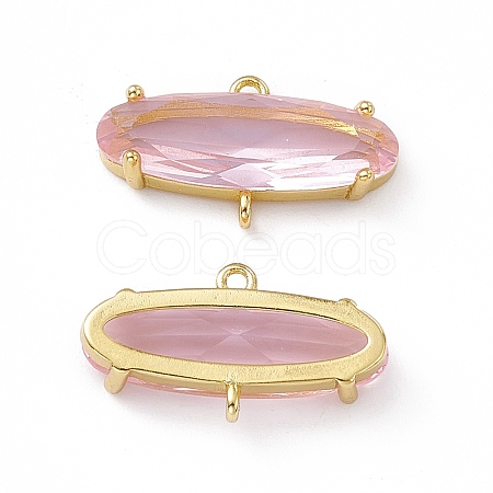 Rack Plating Brass Connector Charms KK-M231-15G-F-1