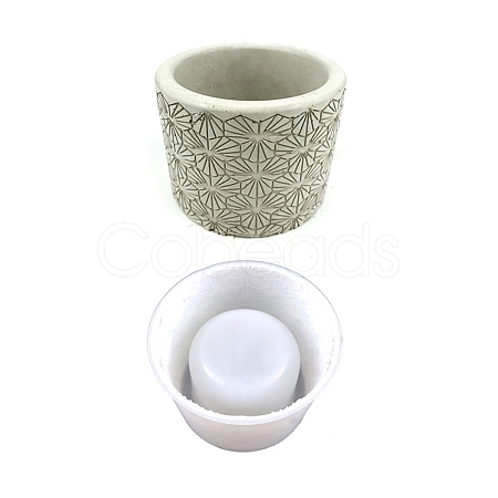 Column Flower Pot Silicone Molds LS-DIY-M039-18D-1