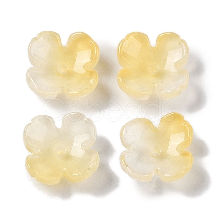 Baking Paint Glass Bead Caps GLAA-S202-04F-1