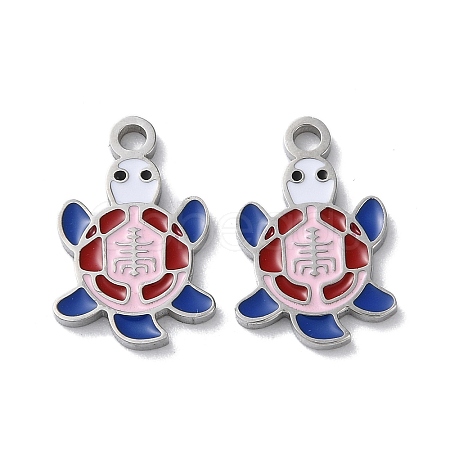 304 Stainless Steel Pendants STAS-C083-07P-02-1