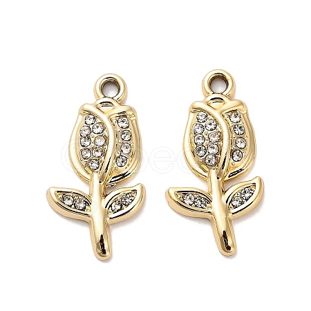 Alloy Crystal Pendants FIND-I043-03G-1