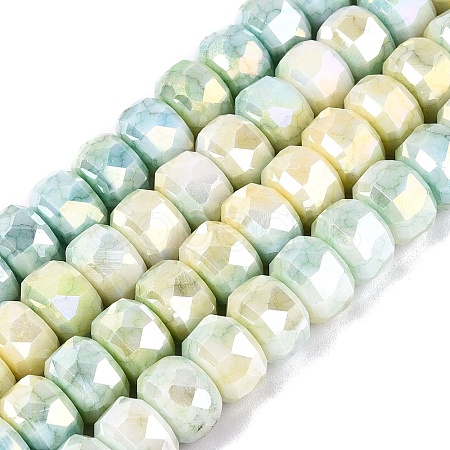 Anti-Tarnish Electroplate Glass Beads Strands GLAA-T025-10mm-11P-1
