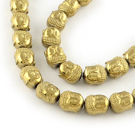 Electroplated Non-magnetic Synthetic Hematite Beads Strands X-G-R259-47G-1