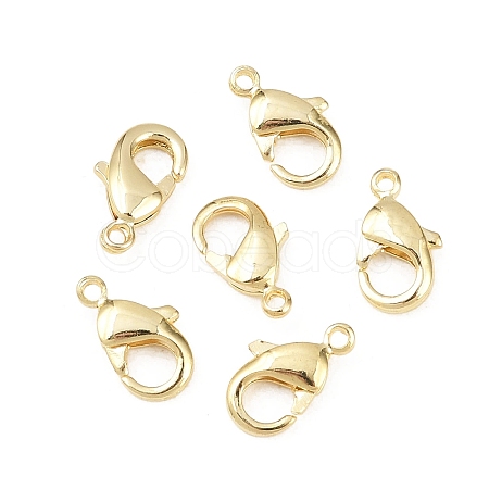 Brass Lobster Claw Clasps KK-P130-093G-NR-1