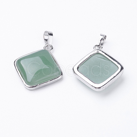 Natural Green Aventurine Pendants G-E420-06P-1