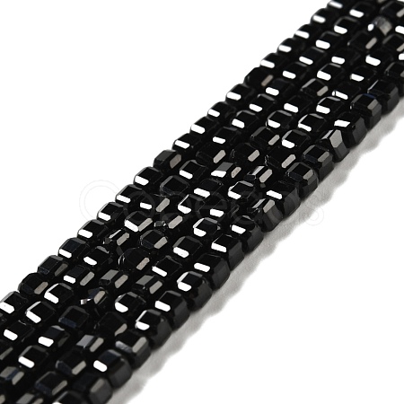 Natural Black Spinel Beads Strands G-D467-A04-01-1