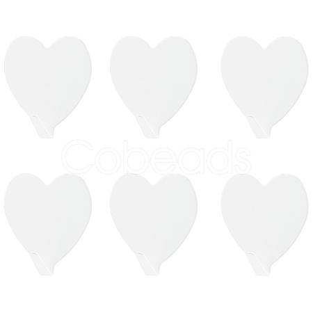 12Pcs Iron Heart-shaped Adhesive Hook AJEW-CN0005-59C-1