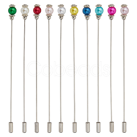 10Pcs Brass Brooches JEWB-PH01291-1